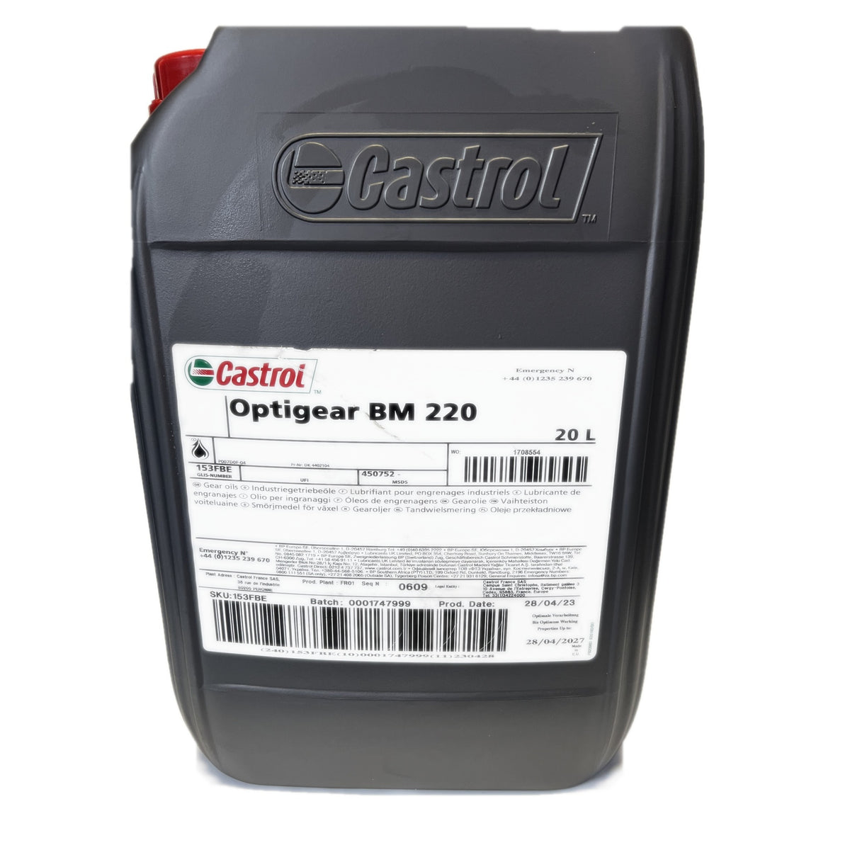 Castrol Optigear BM 220 girolje 20 liter kanne